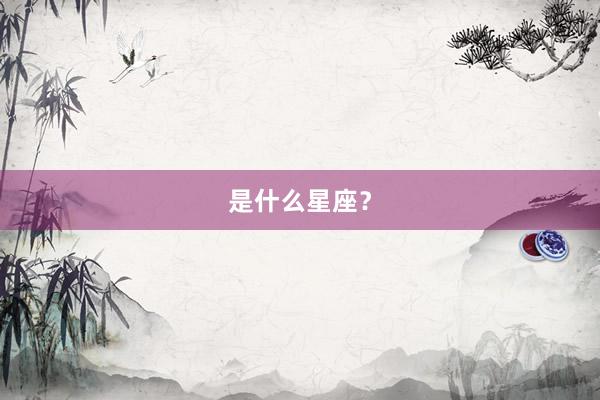 是什么星座?